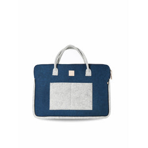 Wool felt with Real leather made Bag