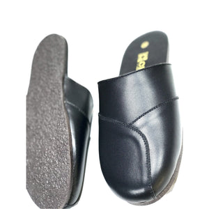 Leather Office and Home Slippers for Man