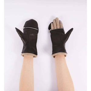 Real Leather with Cashmere Inner Gloves