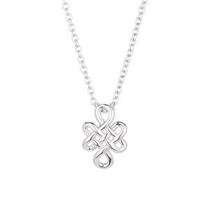 925 Sterling Silver White Gold Plated Necklace for Women and Girls